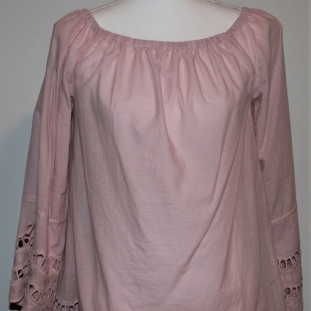 Eyelet Lace Shoulder Top